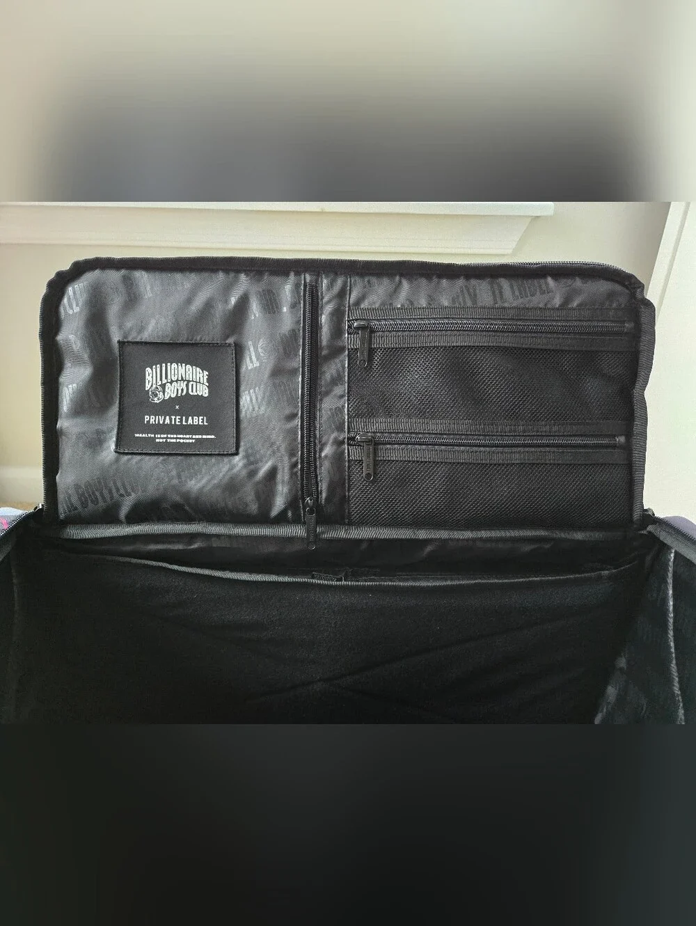 0Billionaire Boys Club Private Label Black Graphic Duffel Bag, Limited Edition